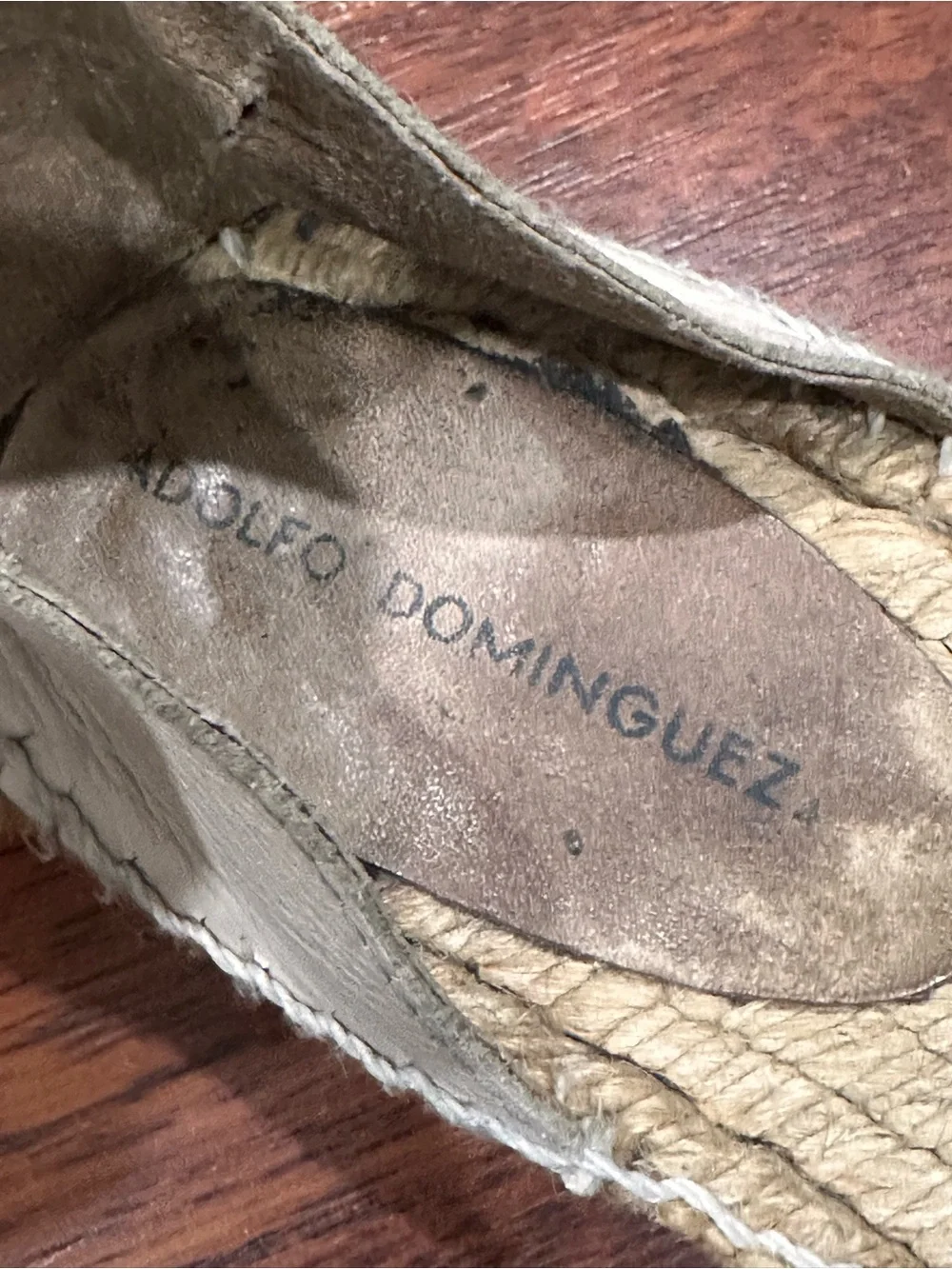 Adolfo Dominguez cream leather ankle strap Espadrille Flat Sandals. 7.5. Boho
